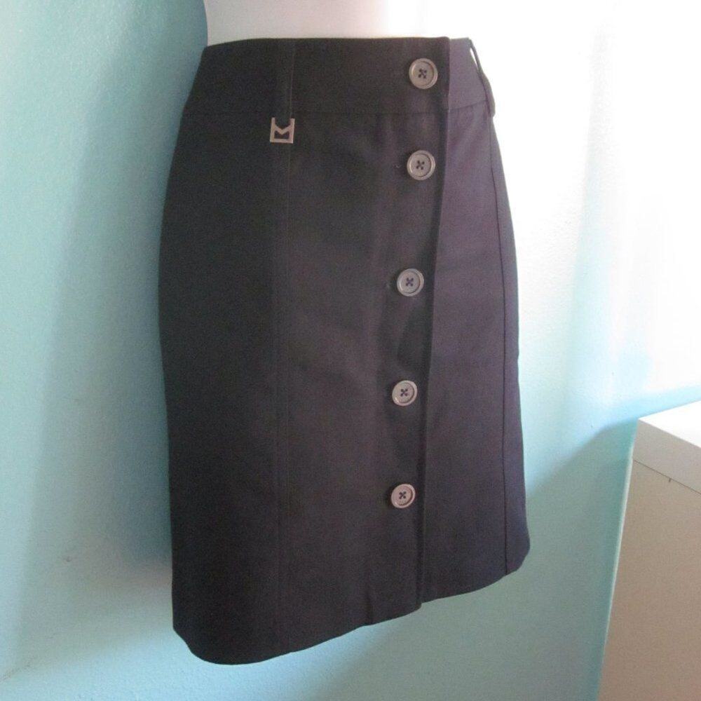 Michael Kors Navy Cotton Logo Mini Skirt – Women’s 6